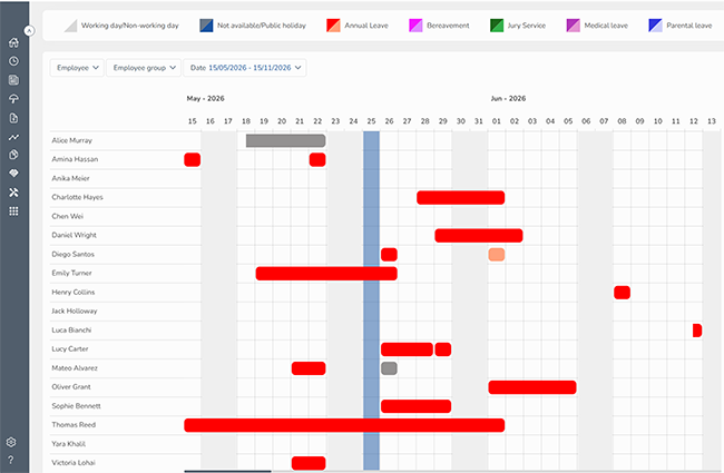 Leave Calendar