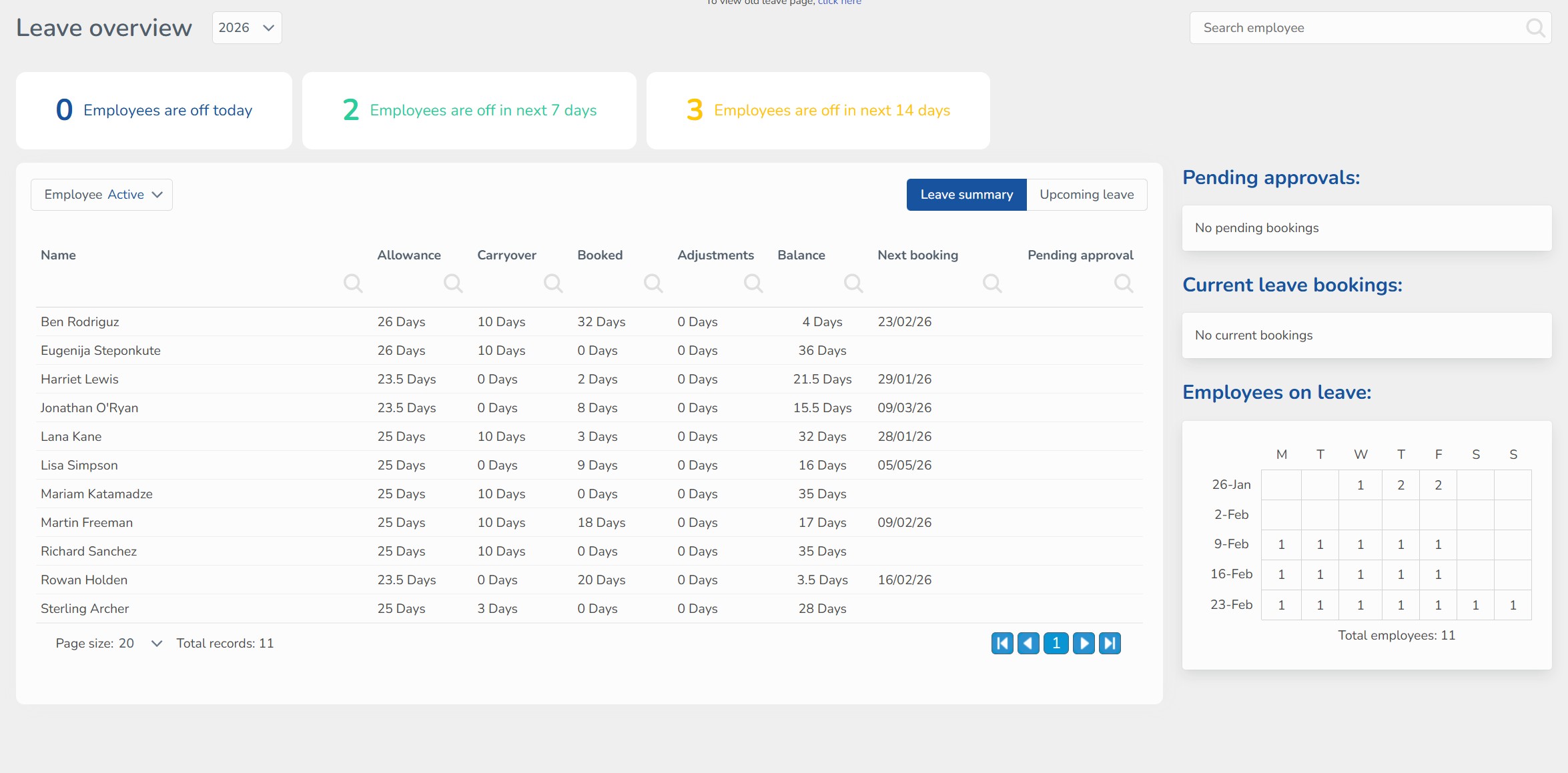 Leave Management Overview